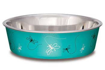 Loving Pets Bella Bowl Large Dragonfly - Turquoise {L + 1} 430891 Dog