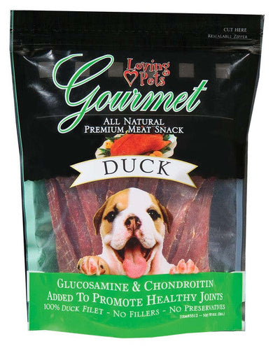 Loving Pets Gourmet Duck Filet Strips Dog Treats 12oz