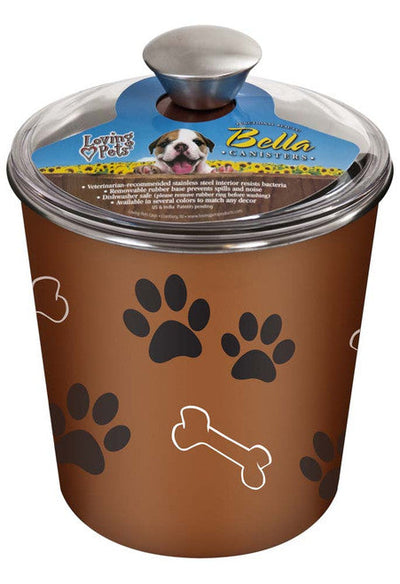Loving Pets Treat Canister Copper - Dog