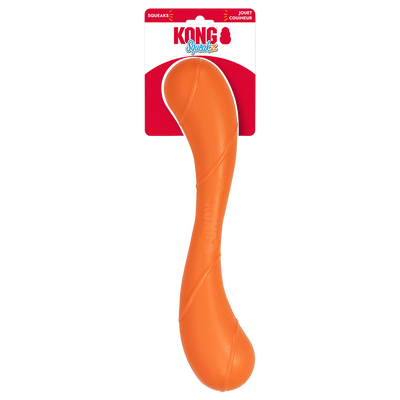 KONG Squeakz Stick Dog Toy Orange Large 035585014852