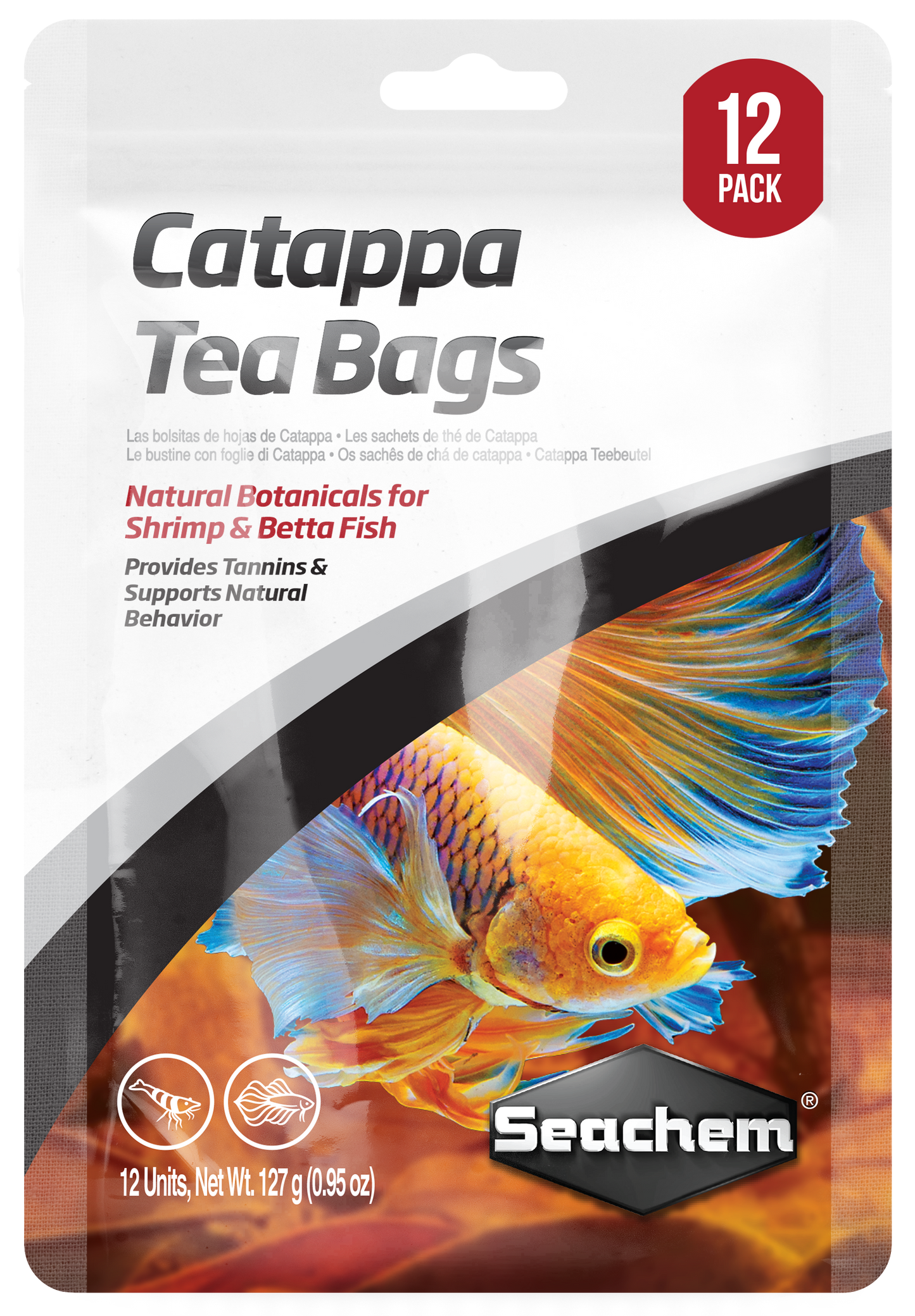 Seachem Laboratories Catappa Water Conditioner Tea Bags 12 pk 000116000062