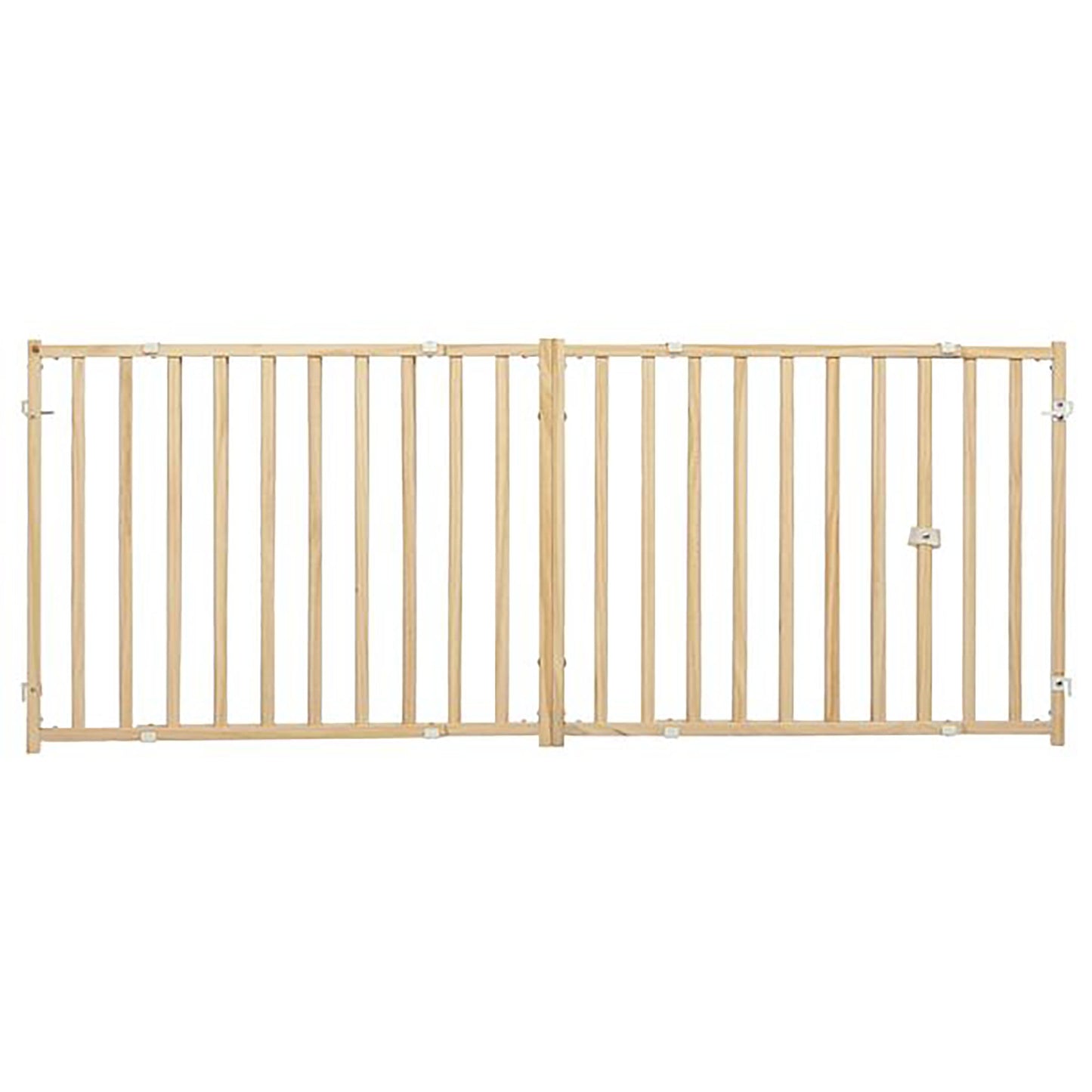 MidWest Homes for Pets Expandable Wood Gate 50-94In X 24 in 027773022824