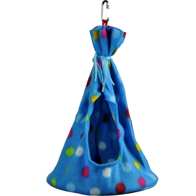 A & E Cages Happy Beaks Fleece Teepee Bird Toy Medium 644472000597