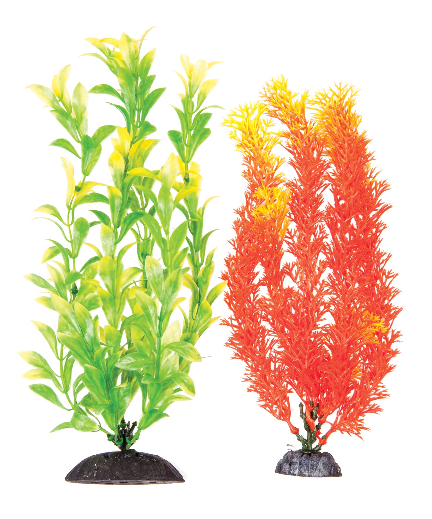 Aquatop Aquarium Plants Orange, Green 10 in, 2 pk 819603015904