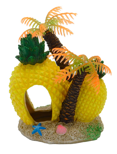 Blue Ribbon Pet Products Exotic Environments Pineapple Island Hideaway Aquarium Ornament Small 030157020798