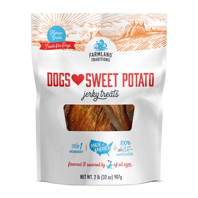 Farmland Traditions Dogs Love Sweet Potato Slices Dog Treats 32 oz 884713003394