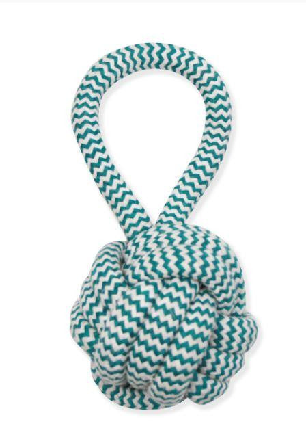 Mammoth Medium 3.75’ EXTRA FRESH Monkey Fist Ball w/Handle - Dog