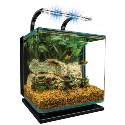 Marineland Contour Aquarium Kit Black Clear 3 gal