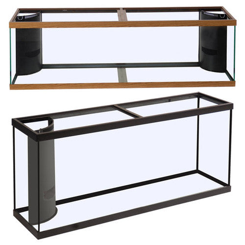 Marineland Double Corner - Flo Rectangular Aquarium Black Clear 150 gal 72x18x27 in SD - 3