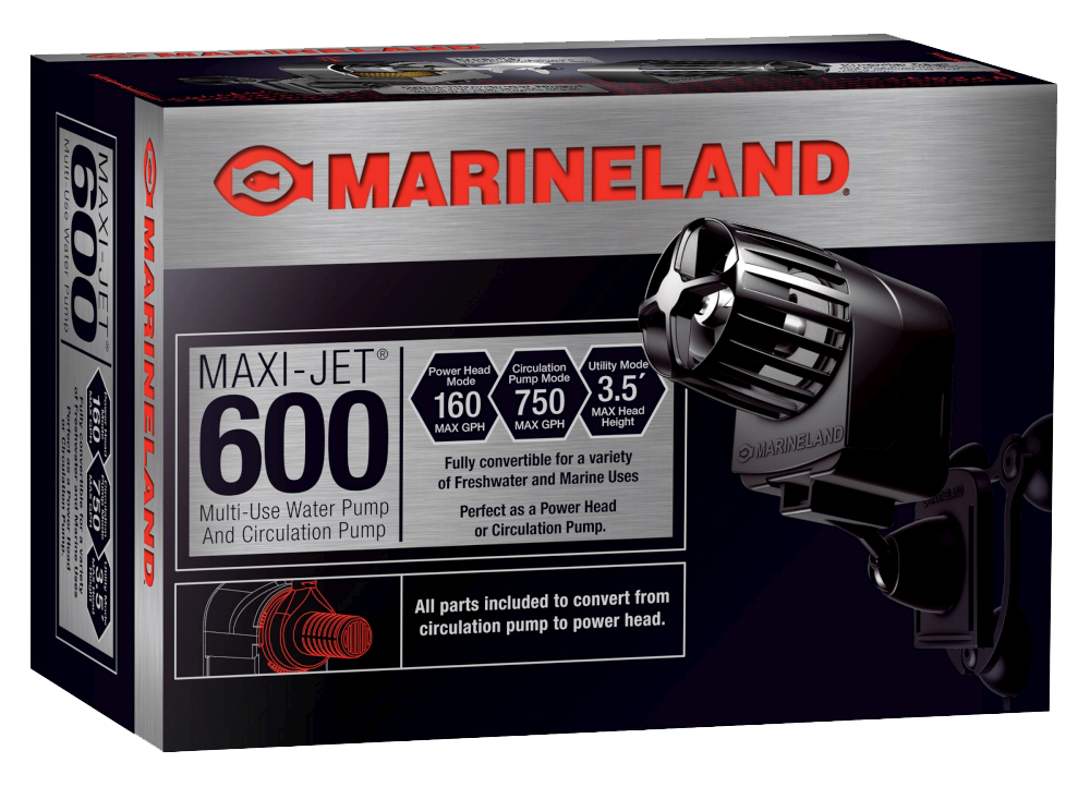 Marineland Maxi-Jet 600 Pro Water and Circulation Pump 160 - 750 GPH