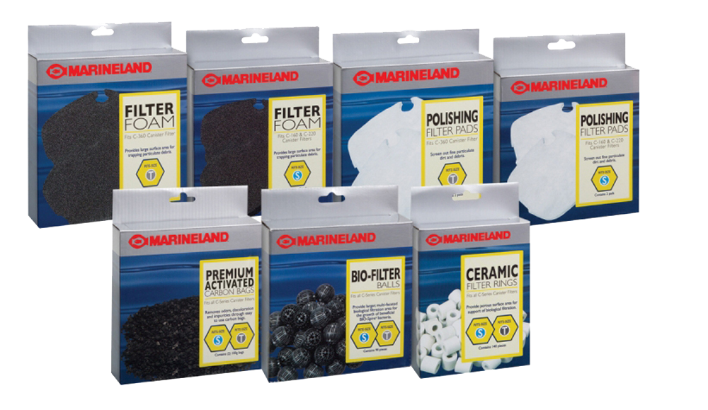 Marineland Polishing Filter Pads for Canister Filters White Rite-Size T 2 Pack