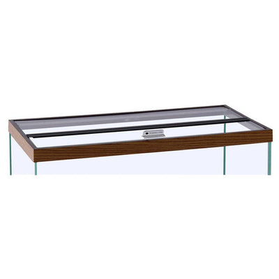 Marineland Rectangular Glass Canopy 40gal, 55gal, 60gal Clear, Black 48in X 13in