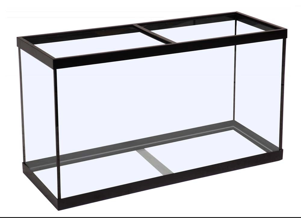 Marineland Standard Rectangular Aquarium Tank Clear, Black 60 gal 48x13x24 in