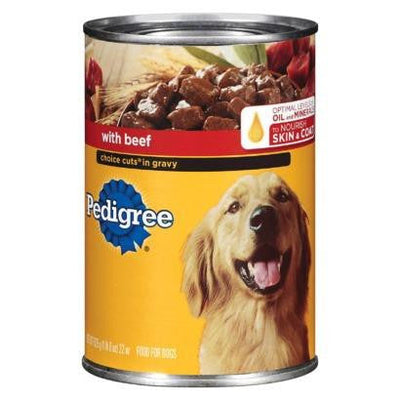 Mars Pedigree Choice Cut Beef 12/22oz {L-1}798966 023100015309