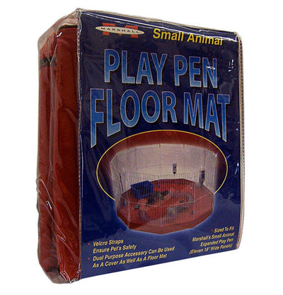 Marshall Small Animal Play Pen Mat Red 8 Panel - Small - Pet