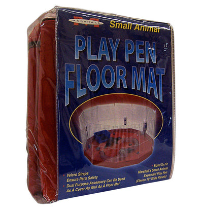 Marshall Small Animal Play Pen Mat Red 8 Panel