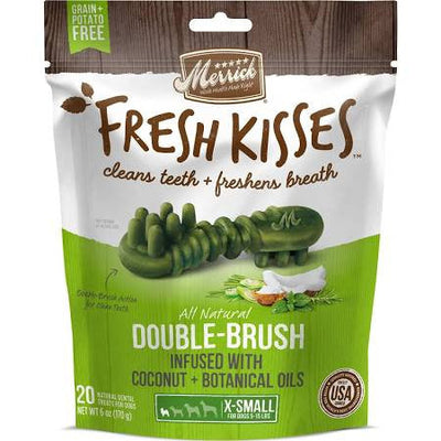 Merrick Fresh Kisses Xsmall Coconut Oil/Botanical 20ct Bag {L+1x} 295781 022808660200