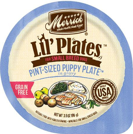 Merrick Lil'Plates Grain Free Pint Size Puppy Plate 12/3.5Z {L-1} 295130 022808260271
