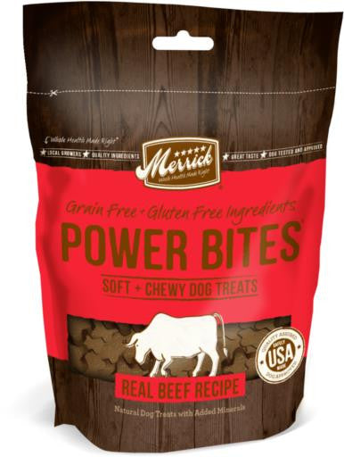 Merrick Power Bites Real Texas Beef Recipe 6oz {L-1} 295152 022808785132