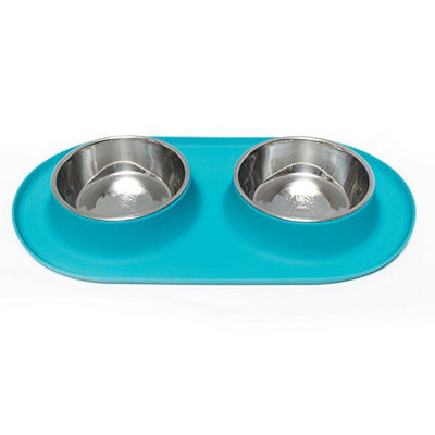 Mess D Dbl Feedr Blu 1.5 Cup{L - x} - Dog