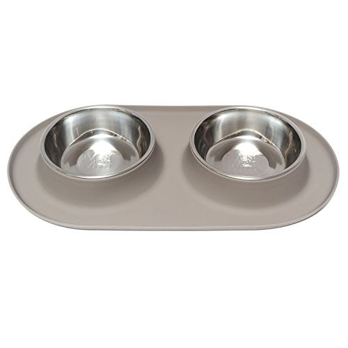 Mess D Dbl Feedr Gry 1.5 Cup{L-x} 628043600133