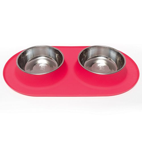 Mess D Dbl Feedr Rd 3 Cup{L - x} - Dog