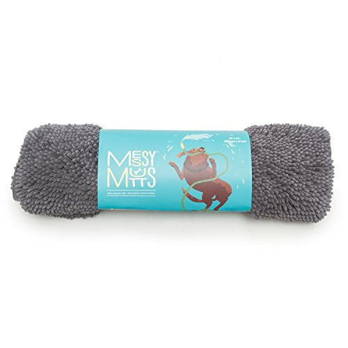 Mess D Dry Mat Twl Cool Gry Md{L - x} - Dog