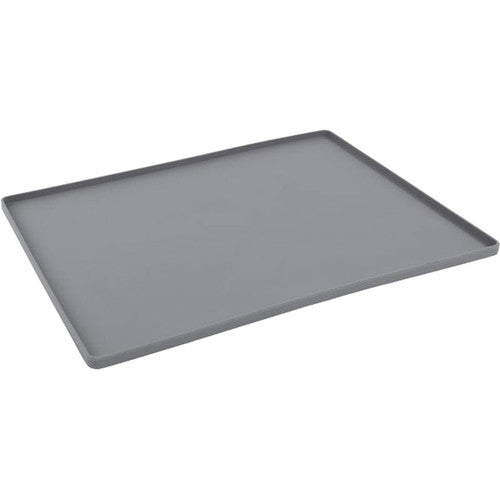 Messy Mutts Dog Cat Silicone Bowl Mat Dark Grey