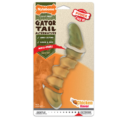 Nylabone Power Chew Gator Tail Alternative Chew Toy Chicken Large/Giant - Up To 50 Lbs. (1 ct) 018214853077