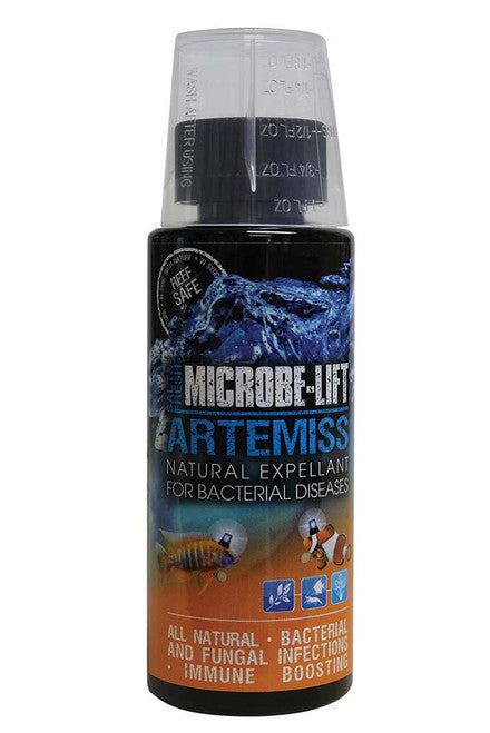 Microbe - Lift Artemiss Expellant Salt & Freshwater Bacterial Medication 4 fl. oz - Aquarium