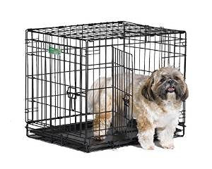 Midwest lb1524DD iCrate Double Door w/Divider 24LX18WX19H {L - 1}277721 - Dog