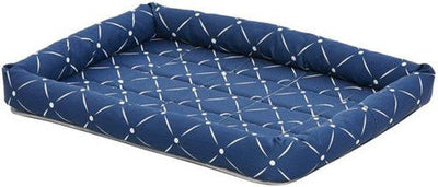 Midwest Quiet Time Ashton Bolster Bed Blue 24’ {L + 1}277431 - Dog