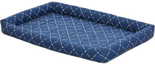 Midwest Quiet Time Ashton Bolster Bed Blue 36" {L-1}277433 027773023791