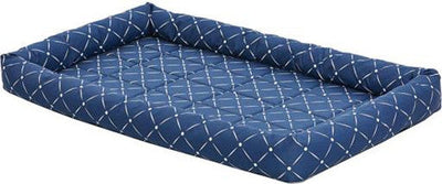 Midwest Quiet Time Ashton Bolster Bed Blue 42’ {L - 1}277435 - Dog