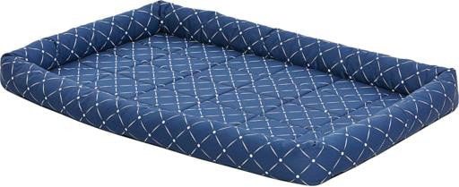 Midwest Quiet Time Ashton Bolster Bed Blue 48" {L+1} 277436 027773023814