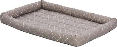 Midwest Quiet Time Ashton Bolster Bed Mushroom 48’ {L + 1} 277429 - Dog