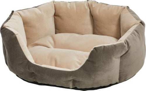 Midwest Quiet Time Deluxe Pet Tulip Bed Gray Small {L + 1} 277486 - Dog