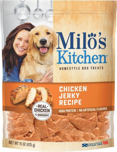 Milo's Kitchen Chicken Jerky Strips 4/15 oz. {L+1}799093 079100519248