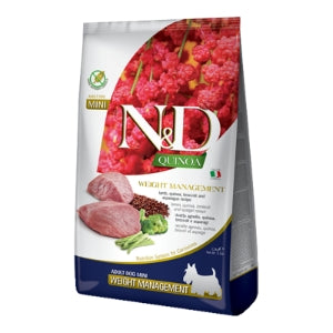 FARMINA DOG QUINOA GRAIN FREE WEIGHT MANAGEMENT LAMB MINI 5.5LB