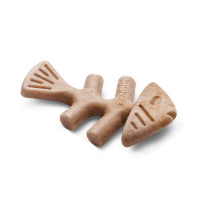 Benebone Puppy Pack Fishbone Dog Chew Toy Salmon X-Small|2 pk 810054210337
