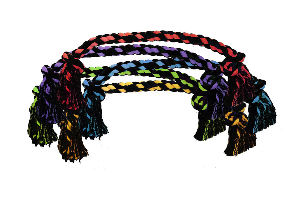 Multipet Nuts for Knots 2-Knot Rope Dog Toy Assorted 48 in