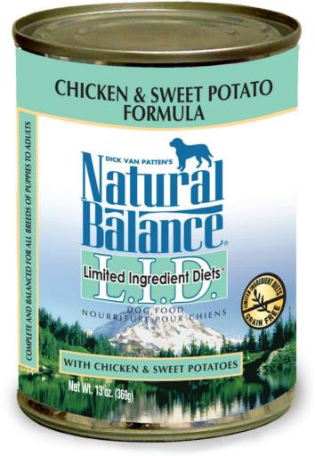 Natural Balance Limited Ingredient Diets Chicken & Sweet Potato Dog Food 12/13oz {L - 1} 236404