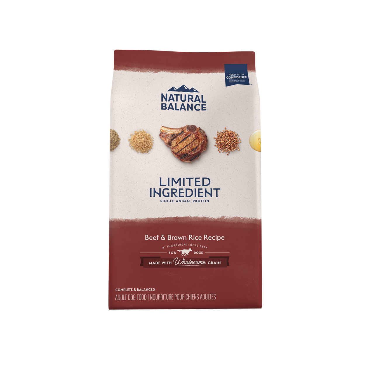 Natural Balance Pet Foods L.I.D. Adult Dry Dog Food Beef & Brown Rice 24lb