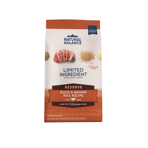 Natural Balance Pet Foods L.I.D. Adult Dry Dog Food Duck & Brown Rice 12lb