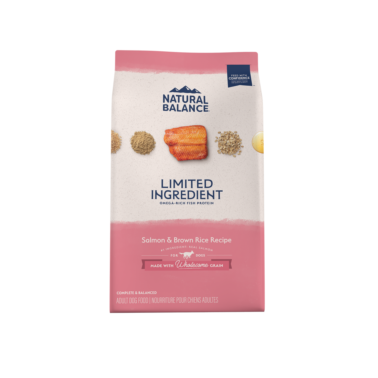 Natural Balance Pet Foods L.I.D. Adult Dry Dog Food Salmon & Brown Rice 12lb