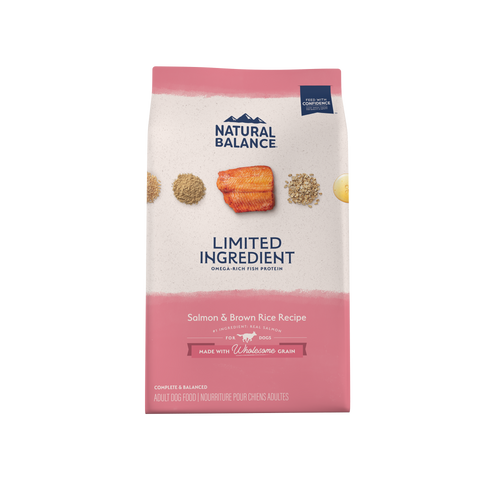 Natural Balance Pet Foods L.I.D. Adult Dry Dog Food Salmon & Brown Rice 12lb