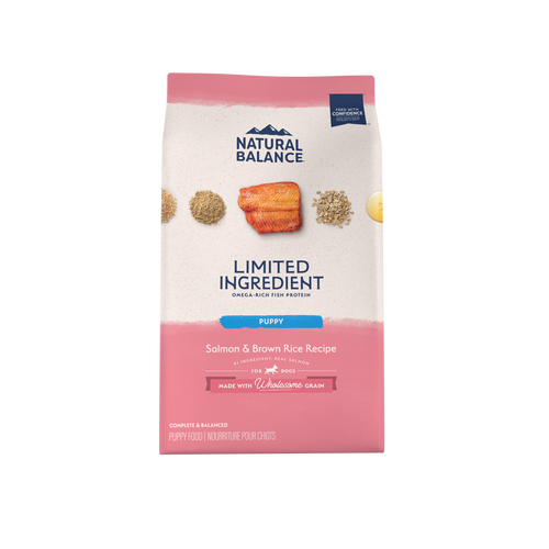 Natural Balance Pet Foods L.I.D. Puppy Dry Dog Food Salmon & Brown Rice 24lb