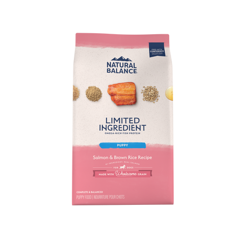 Natural Balance Pet Foods L.I.D. Puppy Dry Dog Food Salmon & Brown Rice 4lb