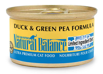 Natural Balance Pet Foods L.I.D. Wet Cat Food Duck & Green Pea 5.5oz 24pk