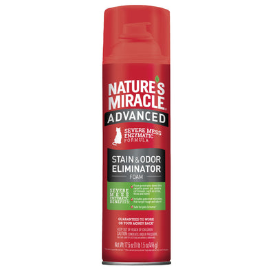 Nature's Miracle Advanced Cat Stain and Odor ?Foam Aerosol 17.5oz